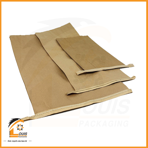 Bao giấy kraft được ứng dụng ngày càng phổ biến để chứa đựng sản phẩm từ 5kg – 25kg