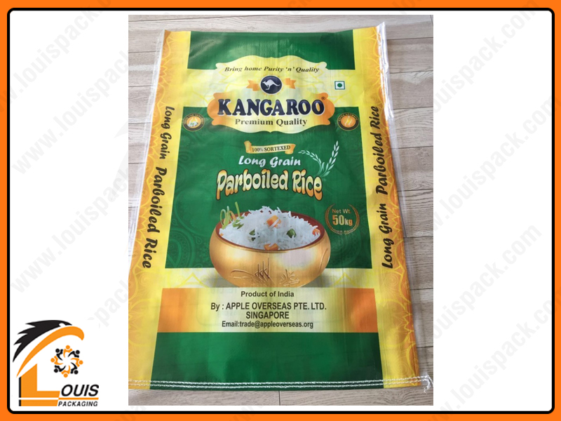 Bao PP dệt ghép màng OPP được in ống đồng với độ sắc nét cao, hình ảnh đa màu sắc