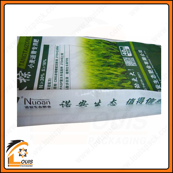 Bao PP dệt ghép màng OPP in ống đồng đựng lúa giống thường được xếp hông hộp